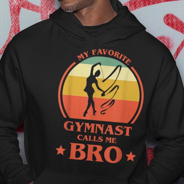 My Favorite Gymnast Calls Me Bro Gymnastics Brother Hoodie Unique Gifts