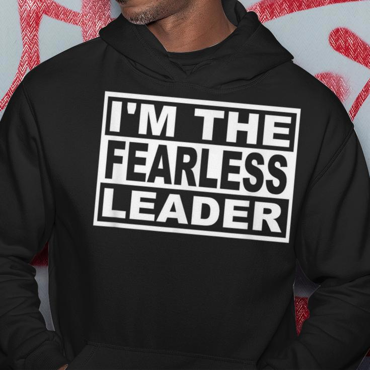 Fearless Leader Square Graphic Hoodie Unique Gifts