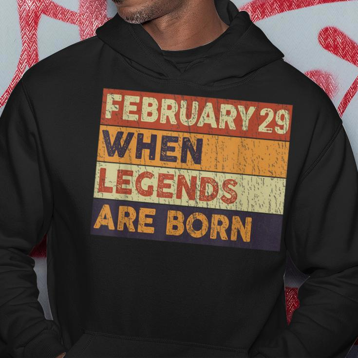 February 29 Birthday When Legend Are Born Birthday Leap Year Hoodie Funny Gifts