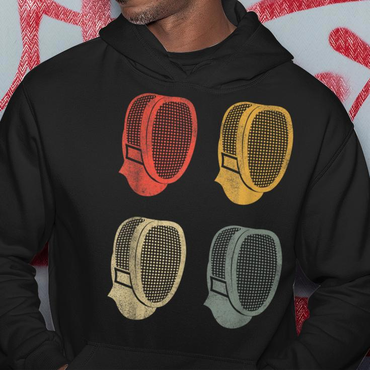 Fencing Sports Vintage Fencing Mask Hoodie Unique Gifts