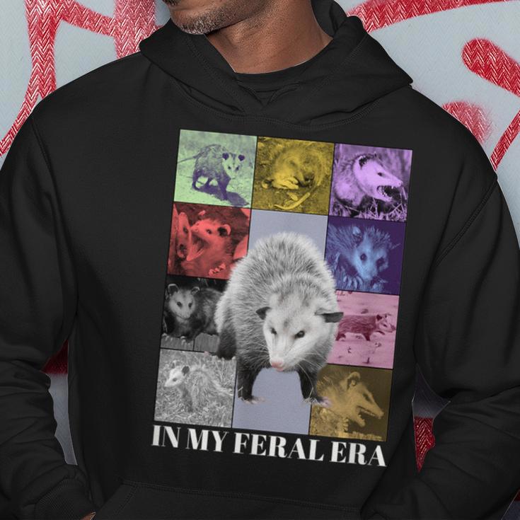 In My Feral Era Awesome Possum Opossum Cringy Meme Hoodie Unique Gifts