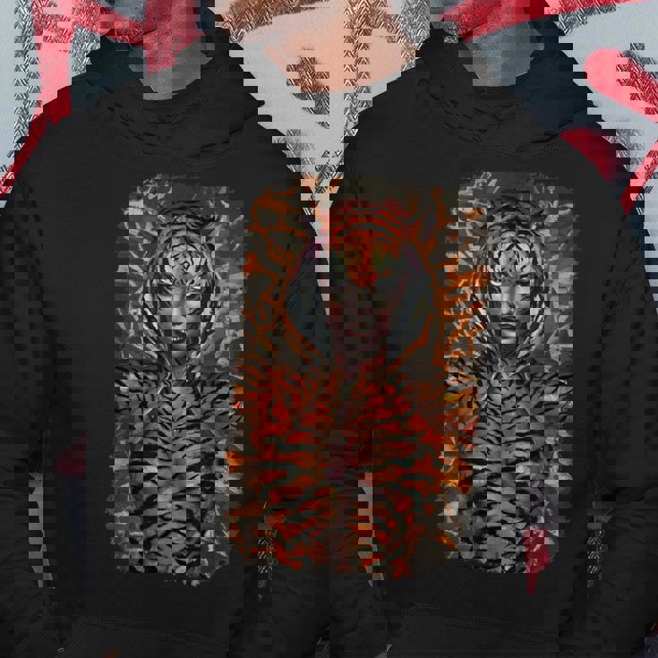 Feroz Selva Tigre Espíritu Fantasía Obra De Arte Sudadera Regalos divertidos