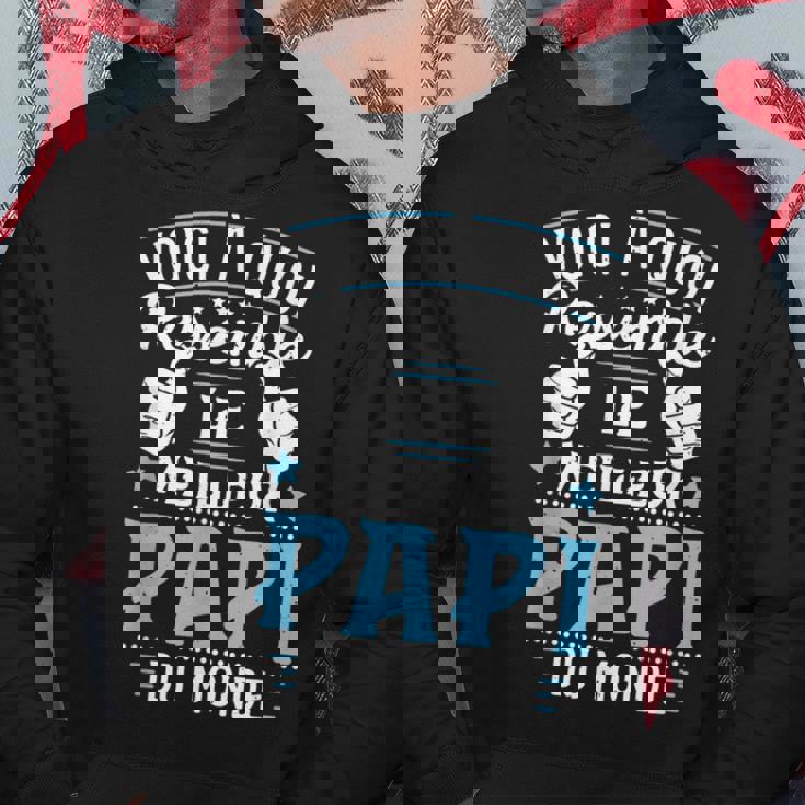 Fête Des Grands-Pères Meilleur Papi Super Papy Sweat à capuche Cadeaux drôles