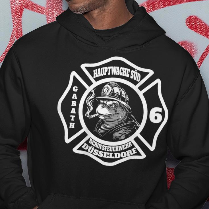 Feuerwehr Schildkröte Feuerwache 6 Nur Rücken Hoodie Lustige Geschenke