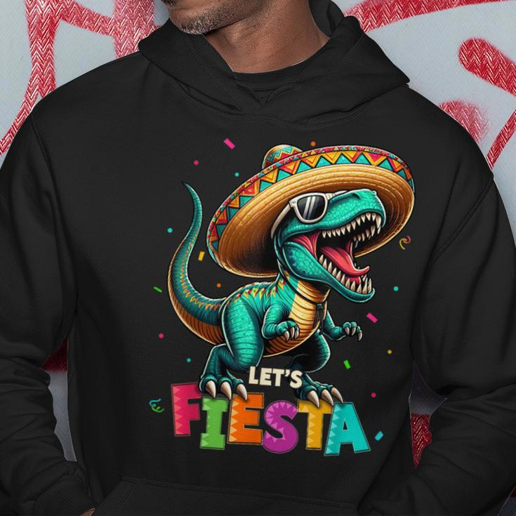 Lets Fiesta DinosaurRex Cinco De Mayo Mexican Party Hoodie Unique Gifts