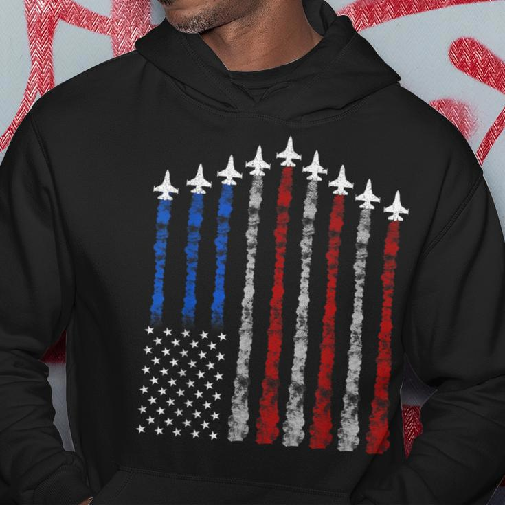 Fighter Jet Airplane Usa Flag 4Th Of July Patriotic Hoodie Personalized Gifts