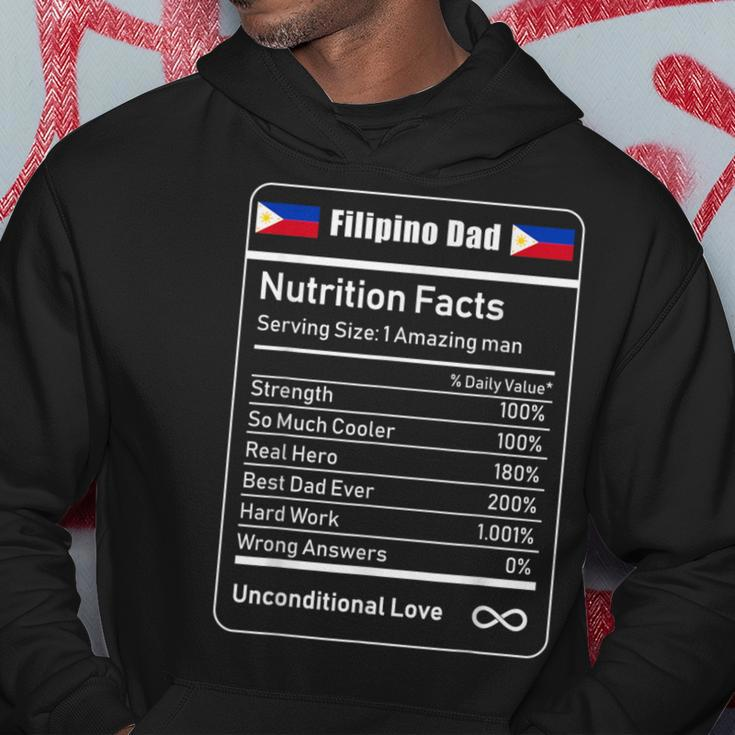 Filipino Dad Nutrition Facts Fathers Day Hoodie Unique Gifts