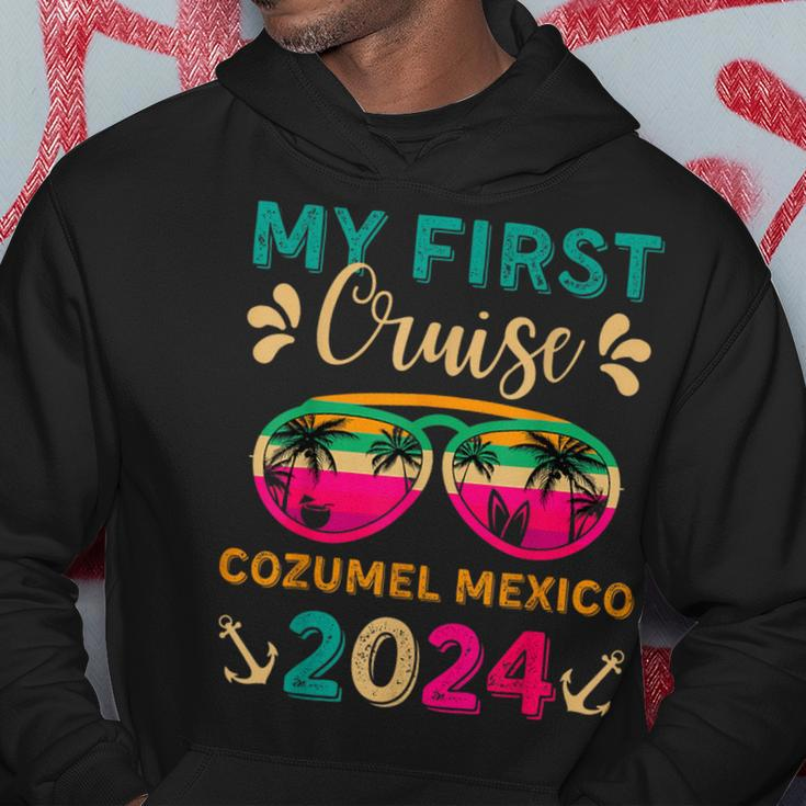 My First Cruise Cozumel Mexico 2024 Family Vacation Travel Hoodie Funny Gifts