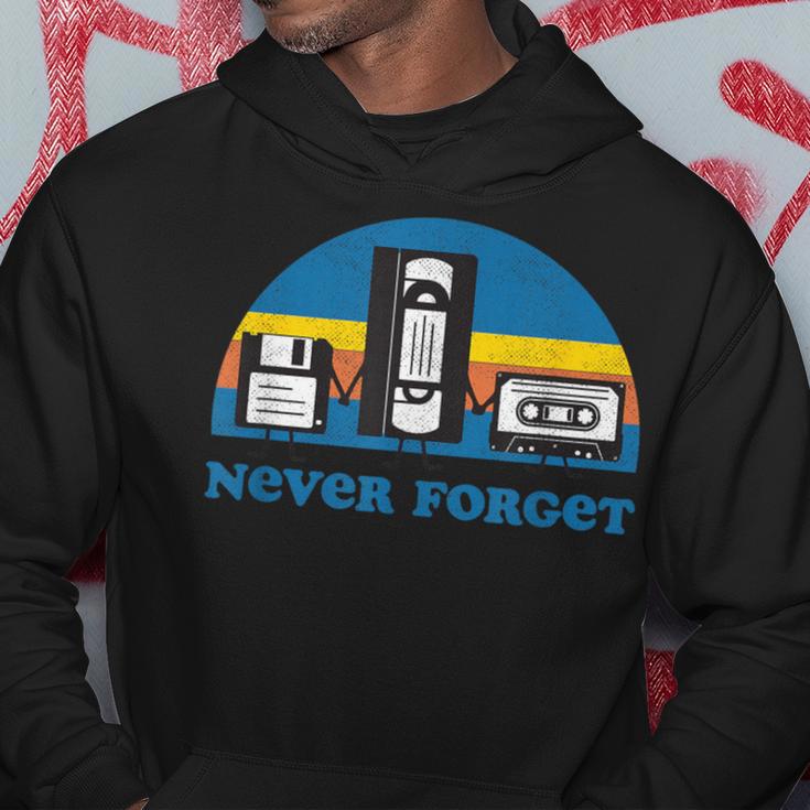 Never Forget Nostalgia Vintage Retro Hoodie Lustige Geschenke