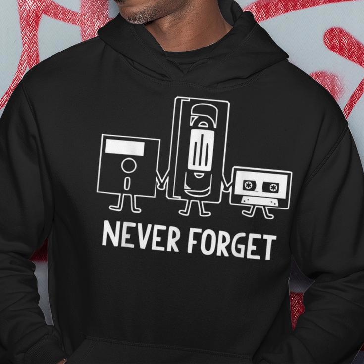 Never Forget Old Technology Pop Culture Hoodie Unique Gifts