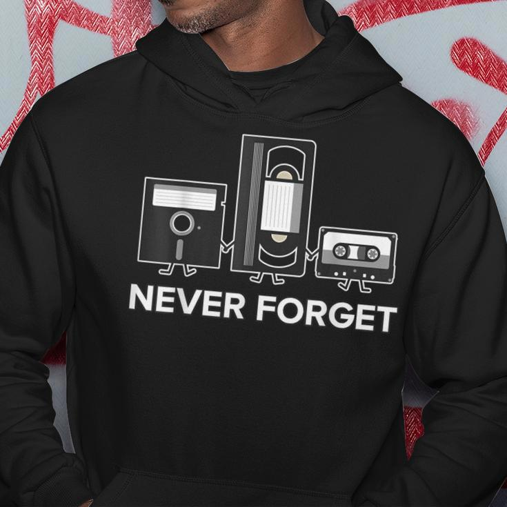 Never ForgetFloppy Disk Vhs Tape 90S 80S Hoodie Unique Gifts