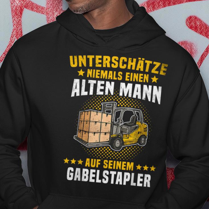 Forklift Driver Underestimates Camp Worker Fun Hoodie Lustige Geschenke