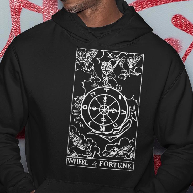 Fortune The Wheel Tarot Card Vintage Hoodie Unique Gifts