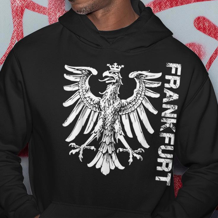 Frankfurt With Eagle In Retro Style Hoodie Lustige Geschenke