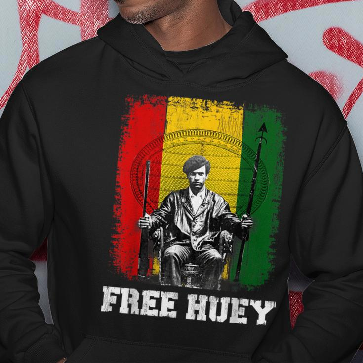 Free Huey Black History & African Roots Afro Empowerment Hoodie Unique Gifts