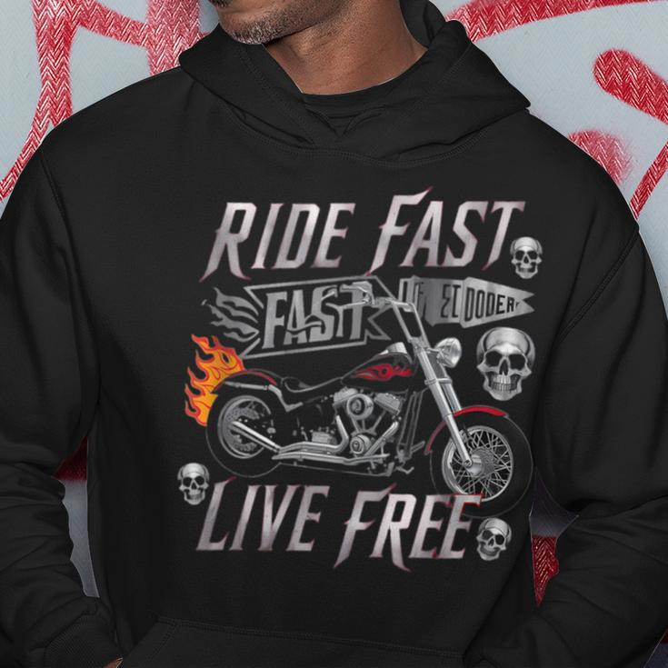 Freedom Riders Apparel Ride Fast Live Free Graphic Hoodie Unique Gifts