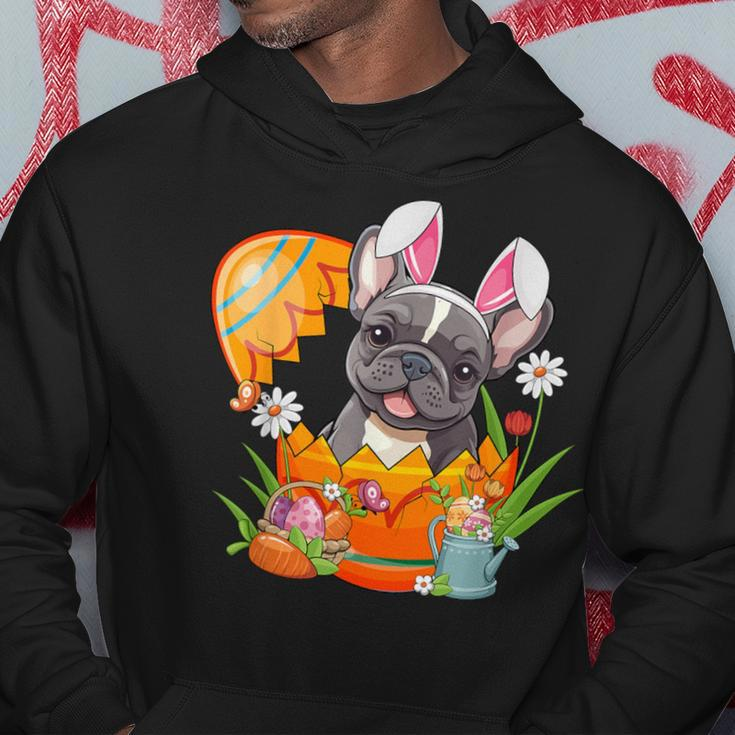 French Bulldog Rabbit Ears Easter Egg Pet Owner Women Hoodie Unique Gifts