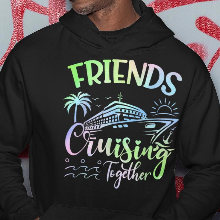 Friends Cruise 2024 Cruising Together Friends Matching Squad Hoodie Funny Gifts