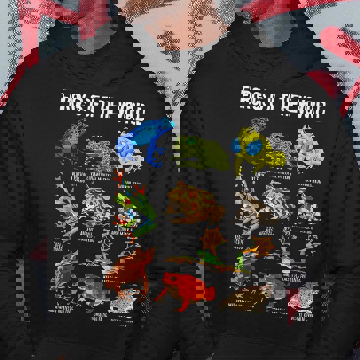 Frog Lover Types Of Frogs Frog Catcher Herpetology Frog Hoodie Personalized Gifts