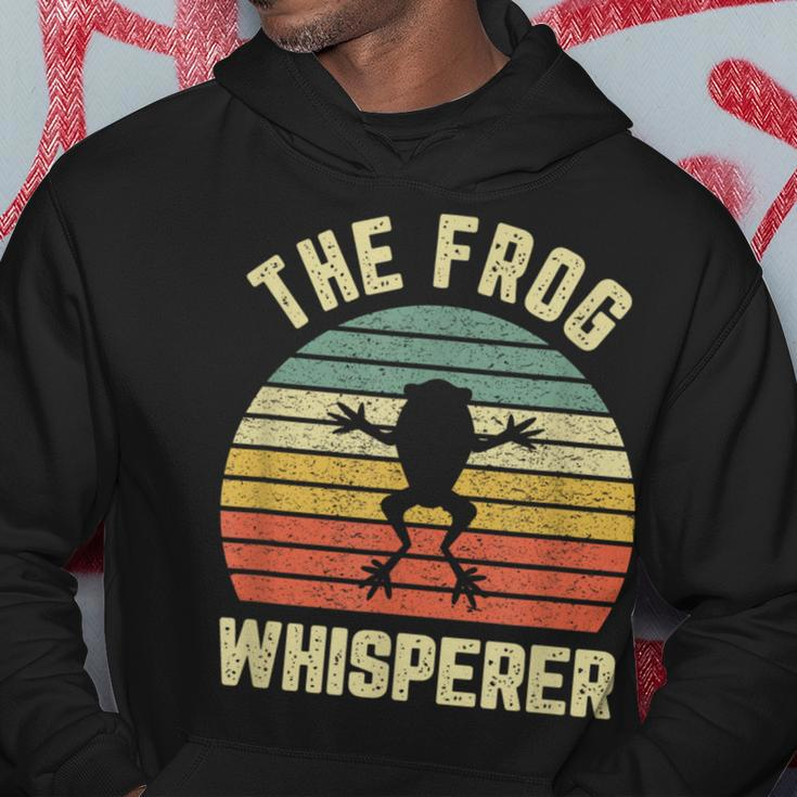 Frog Whisperer Retro Toad Ribbit Tree Frog Hoodie Unique Gifts