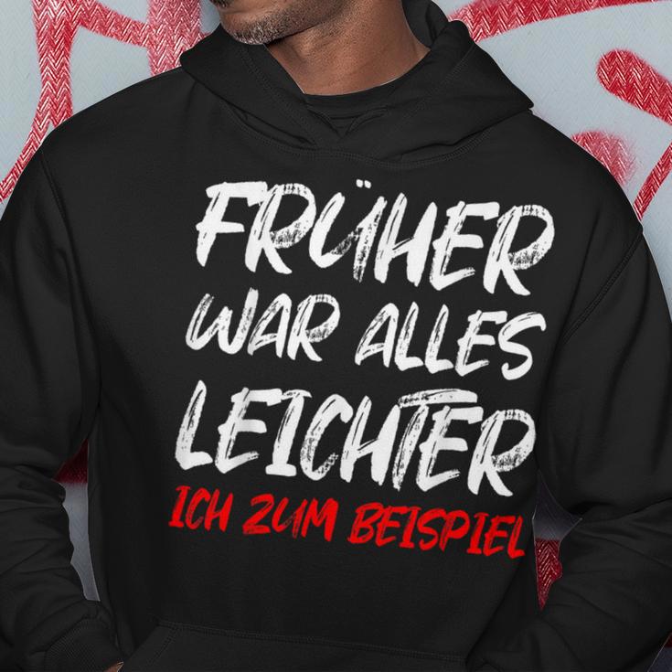 'Früher War Alles Leichte Ich Zum Ediät Fun Hoodie Lustige Geschenke