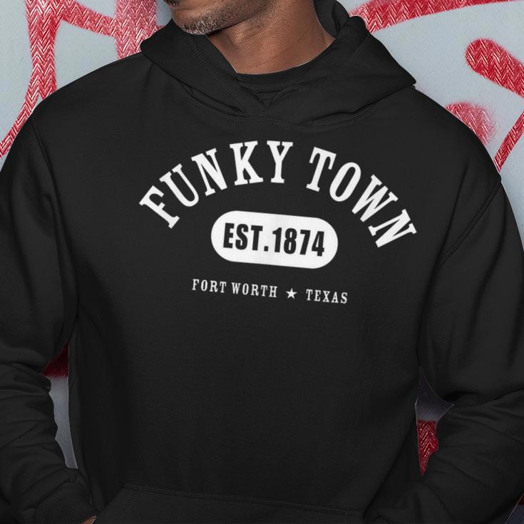 Funky Town Fort Worth Tx Classic Athletic Hoodie Unique Gifts