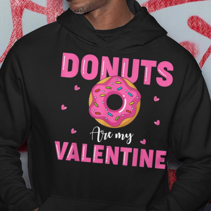Adult Anti Valentine's Day Donuts Is My Valentine Hoodie Funny Gifts