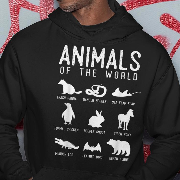 Animals Of The World Fun Names Of Animals Hoodie Funny Gifts