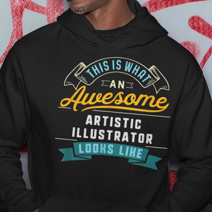 Artistic Illustrator Awesome Job Occupation Hoodie Unique Gifts