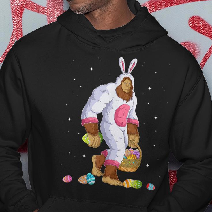 Bigfoot Sasquatch Happy Easter Bunny Eggs Hoodie Unique Gifts