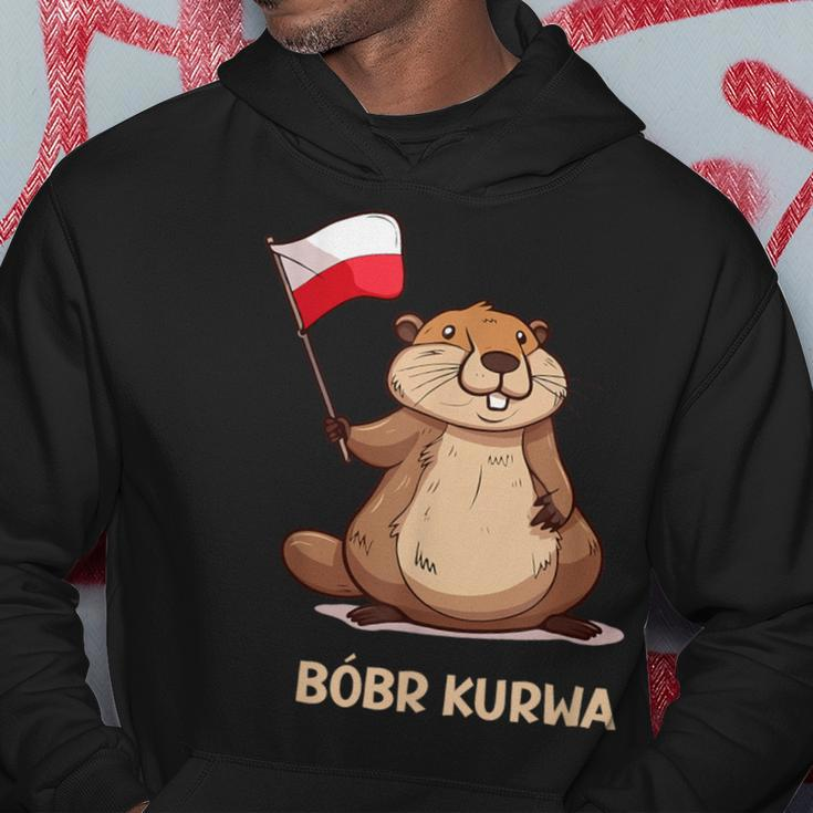 Bober Bóbr Kurwa Internet Meme Poland Flag Beaver Hoodie Lustige Geschenke