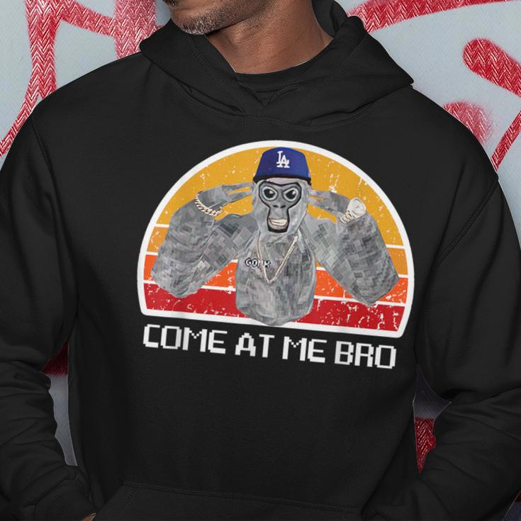 Come At Me Bro Gorilla Monke Tag Vr Gamer Hoodie Unique Gifts