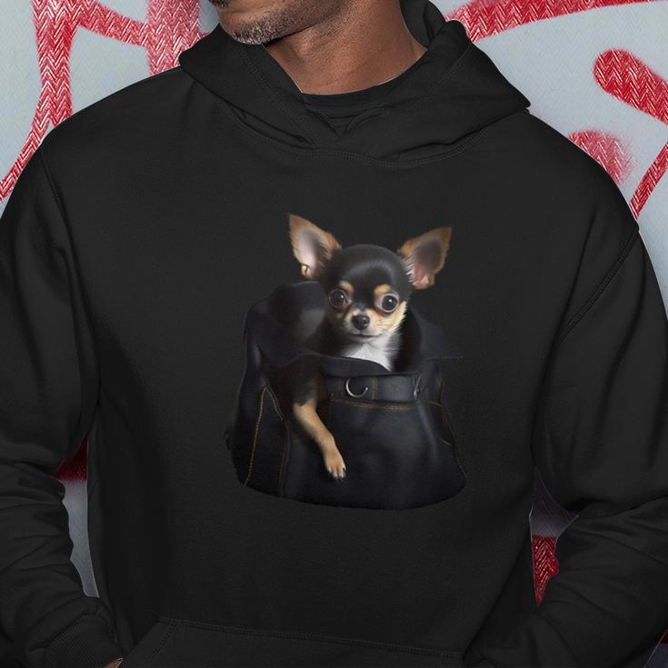 Chihuahua In Pocket Cute Dog Month Dad Animal Shelter Hoodie Unique Gifts