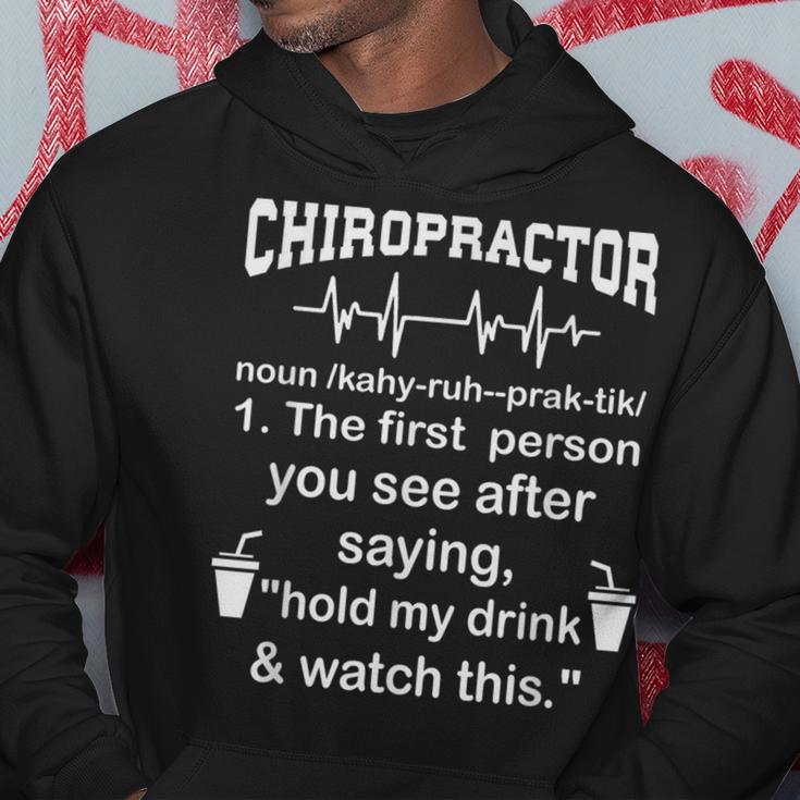 Chiropractor Definition Chiropractic Occupation Hoodie Unique Gifts