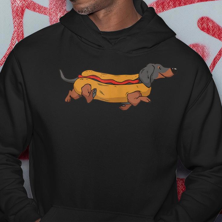 Dachshund In Bun Weiner Hot Dog Cute Foodie Pun Hoodie Unique Gifts