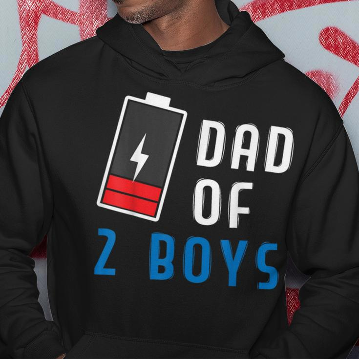 Dad Of 2 Boys Father's Day Hoodie Unique Gifts