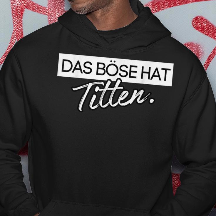 Das Böse Hat Titten Hoodie Lustige Geschenke