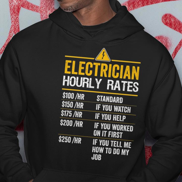 Electrician Hourly Rates Lineman For Electricians Hoodie Unique Gifts