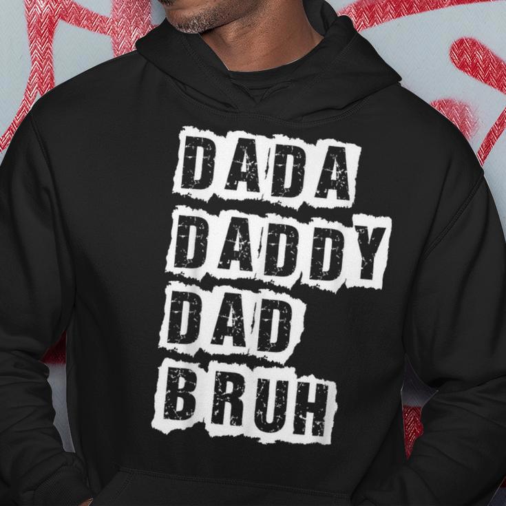 Fathers Day Vintage Dada Daddy Dad Bruh Father's Day Hoodie Unique Gifts