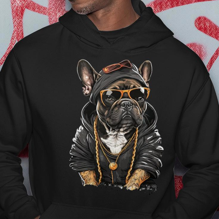 French Bulldog Frenchie Rap Hip Hop R&B Hoodie Unique Gifts