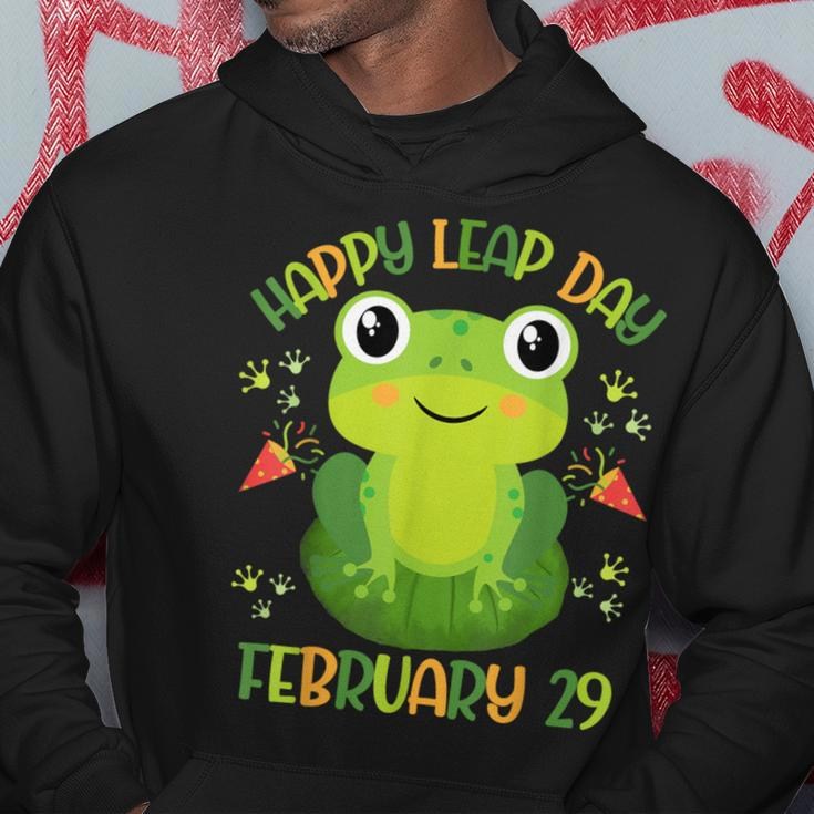 Frog Happy Leap Day February 29 Birthday Leap Year Hoodie Unique Gifts