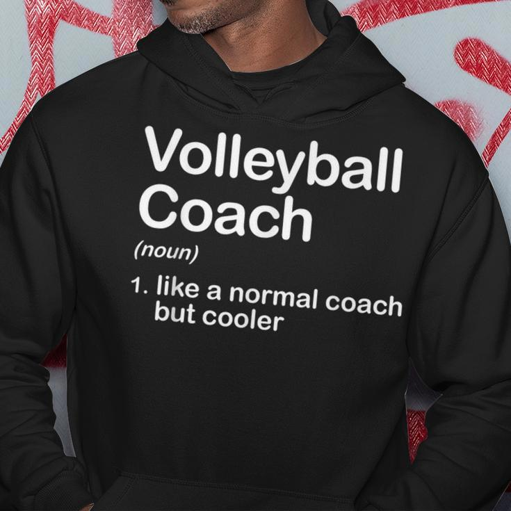 High School College Volleyball Coach Definition Hoodie Unique Gifts