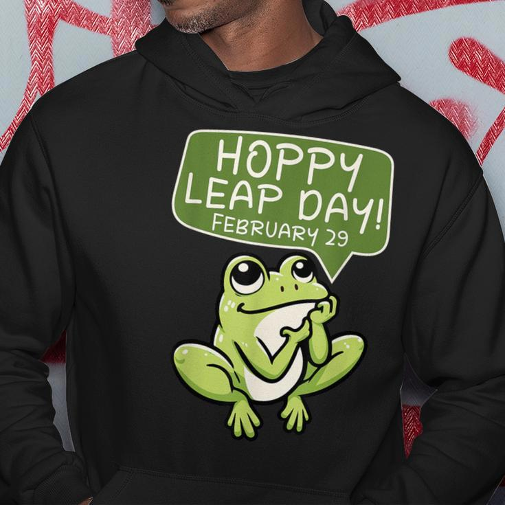 Hoppy Leap Day February 29 For Frog Lover Hoodie Funny Gifts