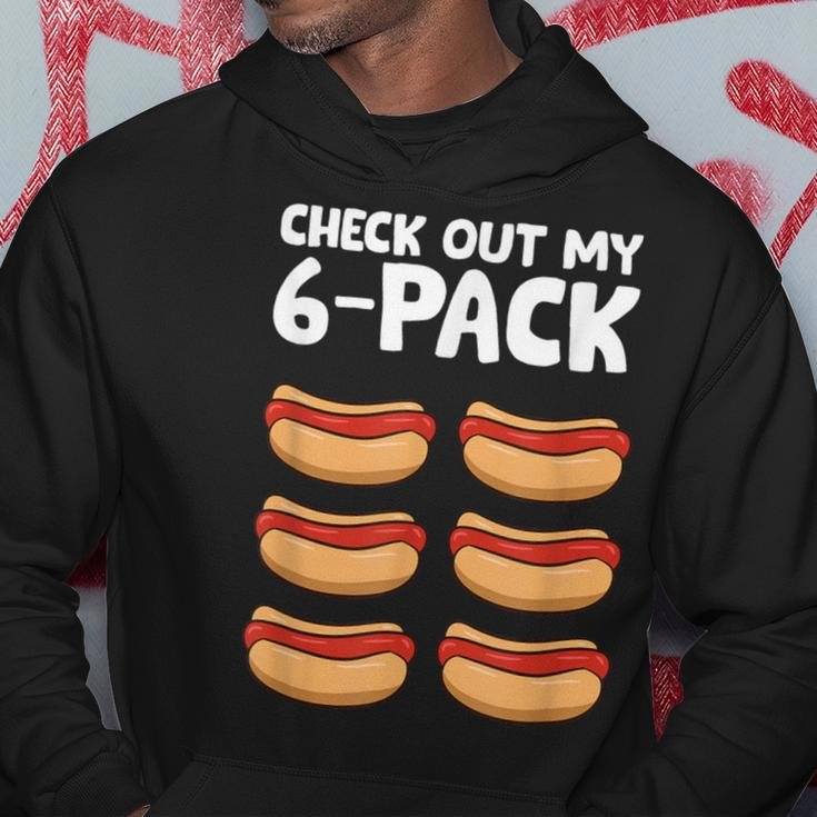 Hotdog Lover Check Out My 6 Pack Hot Dog Hoodie Unique Gifts