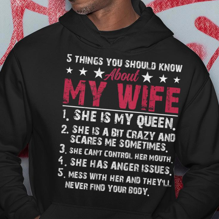 Husband 5 Things You Should Know About My Wife Hoodie Personalized Gifts