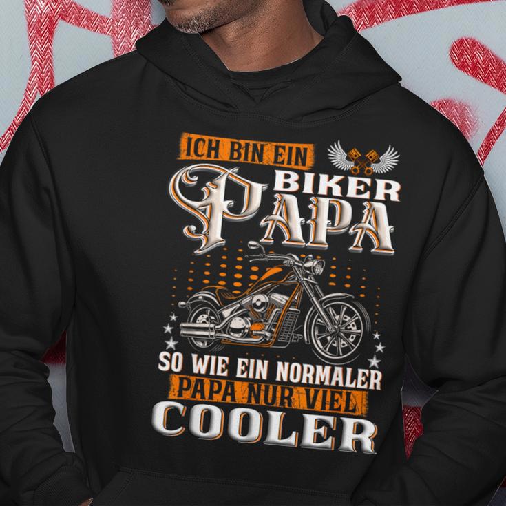 Ich Bin Ein Biker Papa Slogan Motorcycle Kapuzenpullover Lustige Geschenke