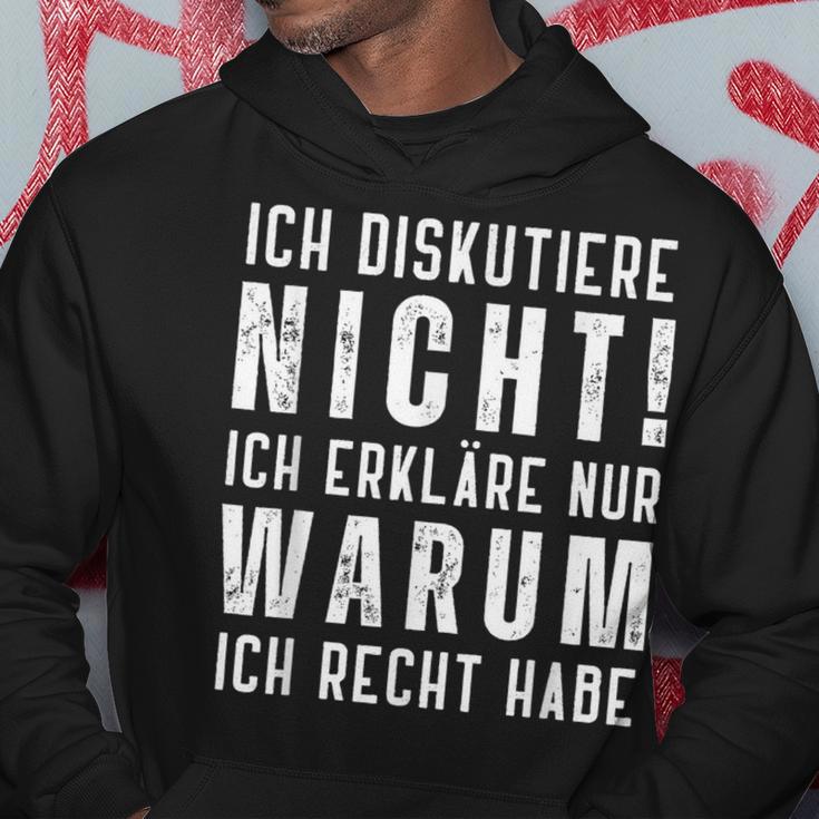 Ich Diskutiere Nicht Ich Erkläre Dir Warum Männer Hoodie Lustige Geschenke