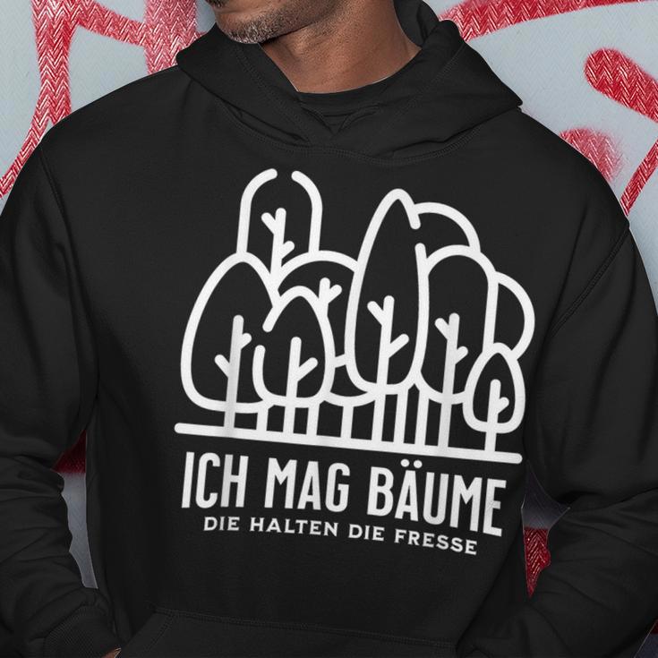 Ich Mag Bäume Die Fresse Hoodie Lustige Geschenke