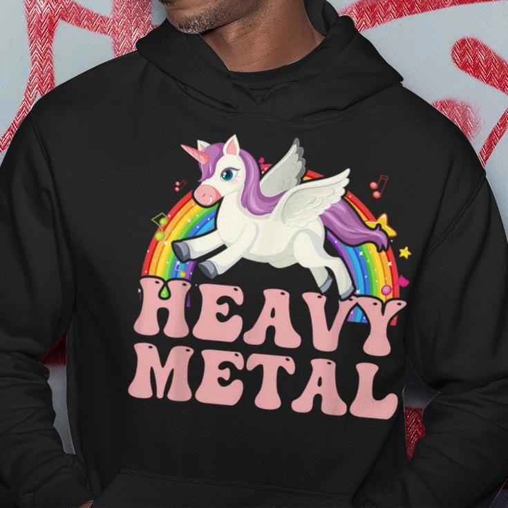 Ironic Cool Unicorn Heavy Metal Music Festival Hoodie Funny Gifts