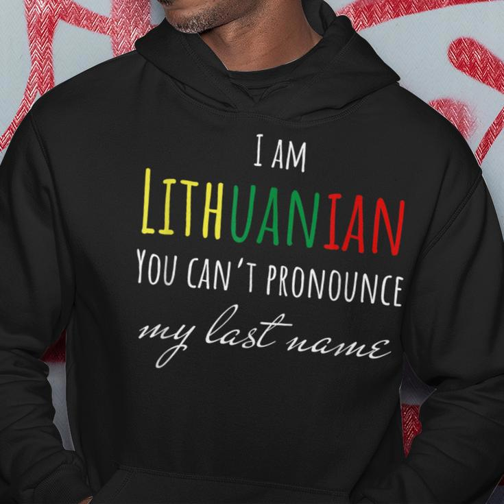 Lithuanian Lithuania You Can’T Pronounce My Last Name Hoodie Funny Gifts